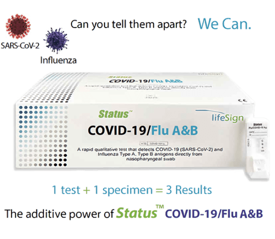 Status™ COVID-10/Flu A&B Antigen Test (FDA Emergency Use Authorization ...